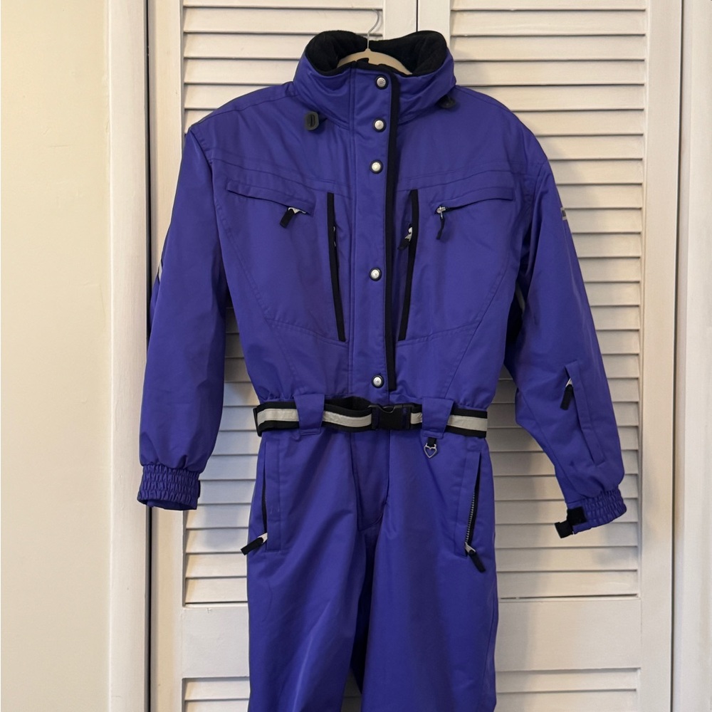 SALE Obermeyer Women's Purple Ski & Snow Suit Hooded Size 12 Excellent VTG